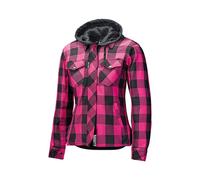 Lumberjack II Lady Motorradjacke Flanellhemd , D-L D-L schwarz pink