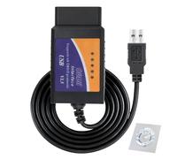 Lumitrex ELM327 OBDII Diagnosegerät Auto Adapter, OBDII Bluetooth Diagnosegerät Scanner Code Leser kompatibel mit iOS iPhone iPad und Android OBD-II Auslesegerät Motordiagnose für Ford Lincoln Mazda