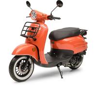 Retro Motorroller Luna Feuerrot 50ccm - 45 km/h