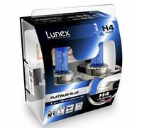 Lunex H4 Platinum Blue Halogen - Scheinwerferlampen Blau Lampe Set