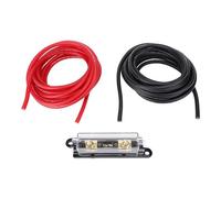 Luocute 8 Gauge Drahtkupfer -Aluminium CCA, 8AWG 20ft Primärer Kfz -Drahtverstärker -Stromkabel mit 100A -Sicherungskiste für Auto -Wohnmobilanhänger