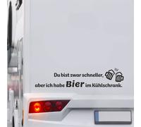 Lustiger Wohnmobil Aufkleber Spruch Bier Wohnwagen Folie Womo Caravan 55x12