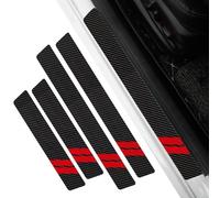 LUUXWPFZ 4 Stück Auto Einstiegsleisten Schutz, für VW T Cross 2013-2025 Carbonfaser Gemusterter Auto Einstiegsleisten Schutz, Anti-Scratch Autotür Schutz,B