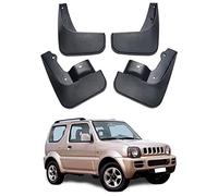 LUXIQO 4 Stück Auto Schmutzfänger, Für Suzuki Jimny 2005-2018 FrontandRear Spritzschutz Kotflügel Spritzwassergeschützt Wasserdicht Schützt Schlamm Klappen Zubehör