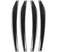 Luxshiny 4 Stück Universelle Radlauf Blenden aus Widerstandsfähigem Gummi Verbreiterte Auto Kotflügel Schutzleisten ohne Bohren Carbon Schwarz Auto Exterieur Zubehör
