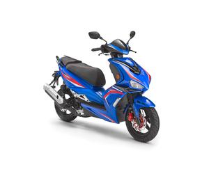 Luxxon Motorroller »F18«, 50 ccm, 45km/h (Blau)