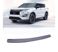 Luyhok Autozubehör Edelstahl Heckstoßstange Schutzplatte Kompatibel für Mitsubishi Outlander 2024-2025 Heckklappe Kofferraum Guard Trim Hintere Kofferraumabdeckung Schutz Autoteile (außen)