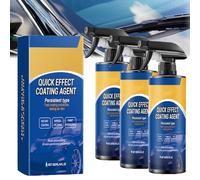 LUYJWZN Advanced Car Quick-Acting Coating Agent Spray, Car Coating Renewal Agent, Quick Effect Coating Agent for Car, Oil Film Emulsion Glass Restore Car Shine and Long-Lasting Protection (3pcs)