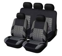 LUYSNDFG Autositzbezüge für Ford Ranger 2009 2010 2011, Auto Sitzbezüge Set, Allwetter Atmungsaktiv Sitzbezüge Auto Vordersitze Rückbank Sitzbezug Schonbezüge Sets,C Grey
