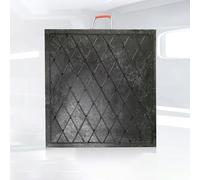 LVSEWOA Hochdichte Stützfüße für Wohnwagen-Stützen, Nivellierfüße, Schwarze Krananhänger-Landefüße mit integrierten Griffen, verschleißfest (40 x 40 x 6 cm 15,7 x 15,7 x 2,4 Zoll)