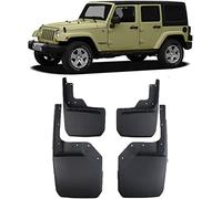 LWYA 4 StüCk Vorne Hinten Auto Schmutzfänger KotflüGel für Jeep Sahara/Rubicon 2008-2018, Gummi Spritzschutz Set Schutz Zubehör Car Spritzlappen Protection Schutzbleche Mit Schraube