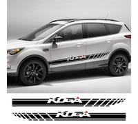 LYABYT 2 STÜCKE Auto Tür Seite Aufkleber Auto Tuning Zubehör Racing Sport Styling Vinyl Film Dekor Aufkleber, für Ford Kuga 1 2 3 MK1 MK2 MK3