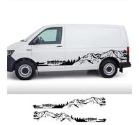 LYABYT Autoaufkleber Zubehör Wohnmobil Van Berg Vinyl Aufkleber, für VW Caravelle Multivan California Transporter T3 T4 T5 T6