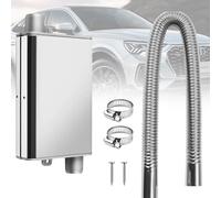 LYPPUL 24 mm Abgasschlauch Schalldämpfer, Standheizung Auspuff Schalldämpfer mit 300cm Abgasrohr, Dieselheizung Abgasrohr schalldämpfers Standheizung für Auto Auspuffanlagen, Lufterhitzer Zubehör