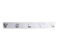 LYYMX Abzeichen Logo für Volvo XC40 XC60 XC90 C30, Buchstaben Wort Emblem-Aufkleber, Autoaufkleber Sticker Emblem Abzeichen Body Abzeichen Aufkleber,A Silver