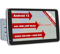 M.I.C. AU10 Android 13 Autoradio mit navi Qualcomm Snapdragon 665 6G+64G: DSP DAB+ BT 5.0 WLAN 10" Bildschirm USB sd GPS doppel 2 DIN OBD universal Gerät Ersatz für VW Toyota KIA Nissan Hyundai FIAT
