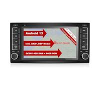 M.I.C. AVT7 Android 13 Autoradio mit navi Qualcomm Snapdragon 665 4G+64G Ersatz für VW T5 multivan Touareg mit RNS 510: SIM DAB Plus Bluetooth 5.0 WiFi 2din 7" IPS Panzerglas Bildschirm USB