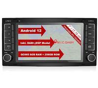M.I.C. AVT7-Ultra Android 13 Autoradio mit navi Qualcomm Snapdragon 665 8G+256G Ersatz für VW T5 multivan Touareg mit RNS 510: SIM DAB Plus Bluetooth 5.0 WiFi 2din 7" IPS Panzerglas Bildschirm USB