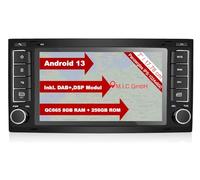 M.I.C. AVTO7-Ultra Android 13 Autoradio mit navi Qualcomm Snapdragon 665 8G+256G Ersatz für VW T5 multivan Touareg mit RNS 2: SIM DAB Plus Bluetooth 5.0 WiFi 2din 7" IPS Panzerglas Bildschirm USB