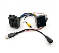 M.I.C.SKAA-60: Umrüst Adapter Quadlock MIB MQB Anschluss - Quad Lock RCD RNS mit Rückfahrkamera Ausgang und USB Anschluss ersatz für VW