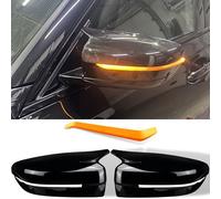M Sport Spiegelkappen Kompatibel mit BMW 3er, 5er, 6er, 7er Passend für G30 G31 G38 G20 G21 G28 G32 G11 G12 G14 G15 Aussen Accessories Exterieur Tuning Zubehör - Nur Linkslenker (LHD) Modelle