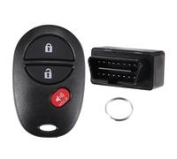 MACHSWON Autoschlüssel-Programmierer und schlüsselloser Zugangs-Fernbedienung, Ersatz-Kit GQ43VT20T mit Chip, 3-Tasten, OBD2-Werkzeug, passend für Toyota