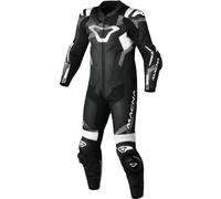 Macna Armadyl perforierte 1-Teiler Motorrad Lederkombi, schwarz-weiss, Größe 56 für Männer