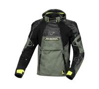 Macna Bradical Camo wasserdichte Motorrad Textiljacke, grün/camouflage, Größe L