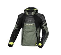 Macna Bradical Camo wasserdichte Motorrad Textiljacke, grün, Größe M für Männer