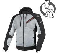 Macna Brero Motorrad Textiljacke, grau/schwarz, Größe 2XL