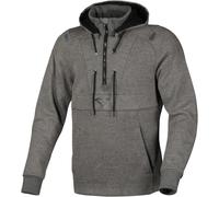 Macna Byron Motorrad Hoodie, grau, Größe M für Männer