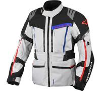Macna Chieftane wasserdichte Motorrad Textiljacke, schwarz-grau, Größe S für Männer