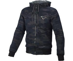 Macna Nuclone Motorrad Zip Hoodie, schwarz/camouflage, Größe L