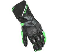 Macna Powertrack Motorrad Handschuhe, schwarz-grün, Größe 3XL für Männer