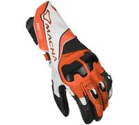 Macna Protego Motorrad Handschuhe, schwarz-weiss-orange, Größe XL für Männer