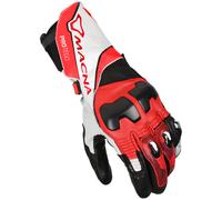 Macna Protego Motorrad Handschuhe, schwarz-weiss-rot, Größe XL für Männer