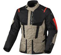 Macna Rancher 2.0 wasserdichte Motorrad Textiljacke, beige/schwarz, Größe M