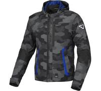 Macna Riggor Camo wasserdichte Motorrad Textiljacke, grau, Größe L für Männer