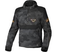 Macna Traffiq Camo wasserdichte Motorrad Textiljacke, schwarz-mehrfarbig, Größe XL für Männer