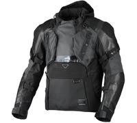 Macna Tryton NightEye wasserdichte Motorrad Leder-/Textiljacke, schwarz, Größe S