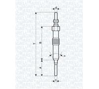 MAGNETI MARELLI 062900089304 Glow Plug for DACIA,INFINITI,MERCEDES-BENZ,NISSAN,R