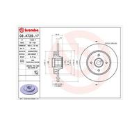 MAGNETI MARELLI 360406105700 Bremsscheibe für CITROËN,DS,PEUGEOT