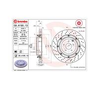 MAGNETI MARELLI Bremsscheibe TWO-PIECE FLOATING DISCS LINE hinten rechts links Gelocht/innenbel. Ø380mm 380mm für NISSAN 360406129303