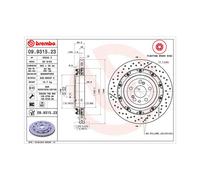 MAGNETI MARELLI Bremsscheibe TWO-PIECE FLOATING DISCS LINE hinten rechts links innenbelüftet-Belüftung mit tropfenförmigen Flügeln Ø360mm 360mm für ME