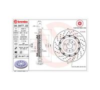 MAGNETI MARELLI Bremsscheibe TWO-PIECE FLOATING DISCS LINE vorne rechts links Gelocht/innenbel. Ø365mm 365mm für AUDI 8E0615301AB 360406128803