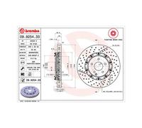 MAGNETI MARELLI Bremsscheibe TWO-PIECE FLOATING DISCS LINE vorne rechts links Geschlitzt/Gelocht Ø340mm 340mm für MERCEDES-BENZ 360406128503