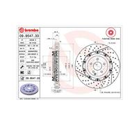 MAGNETI MARELLI Bremsscheibe TWO-PIECE FLOATING DISCS LINE vorne rechts links innenbelüftet-Belüftung mit tropfenförmigen Flügeln Ø360mm 360mm für MER