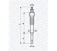 MAGNETI MARELLI Glühkerze 11V für TOYOTA Corolla Carina IV Camry V E VI Avensis Liteace