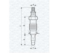 MAGNETI MARELLI Glühkerze 062900008304 für Ford GM MAZDA
