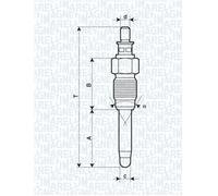 MAGNETI MARELLI Glühkerze 062900059304 für Ford